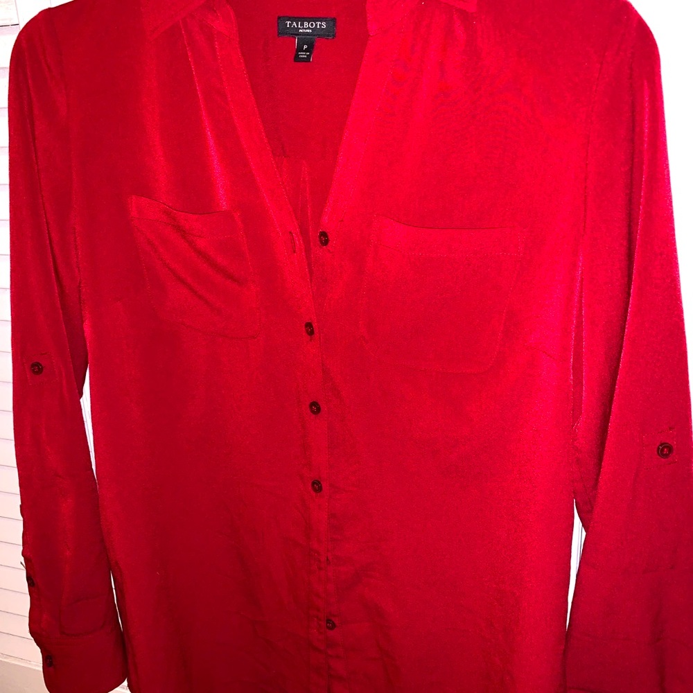 Talbots ladies petite blouse
